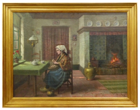 Nederlandse kunstschilder Frans Kops