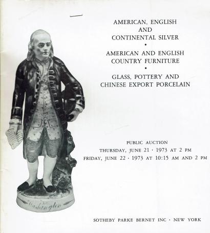 1017. American and English Continental Silver and Country Furniture