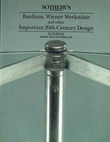 1050. Bauhaus, Wiener Wertstätte and other 20th Century design