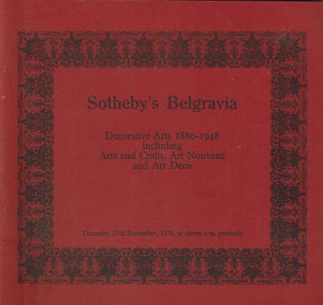 1059. Decorative Arts 1880-1948