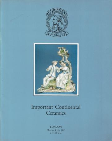 1068. Important Continental Ceramics