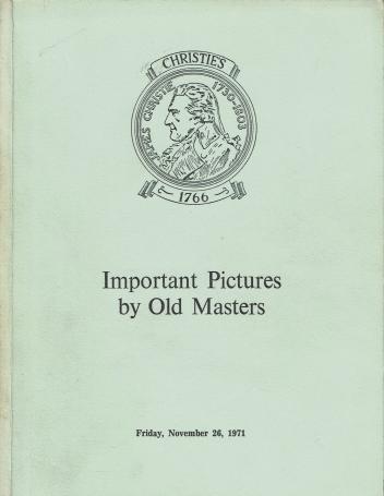 1084. Important pictures by old masters