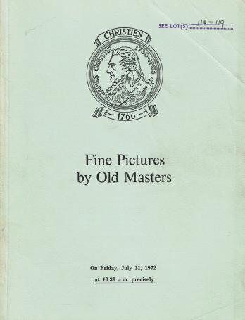 1088. Fine pictures by old masters