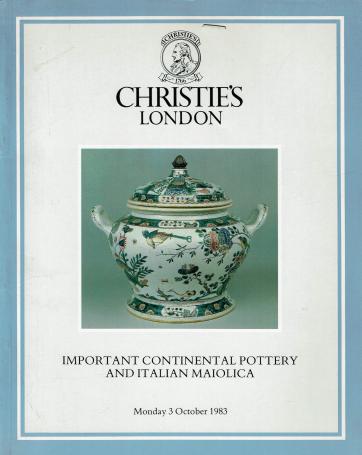 1090. Important Continental pottery and Italian Maiolica