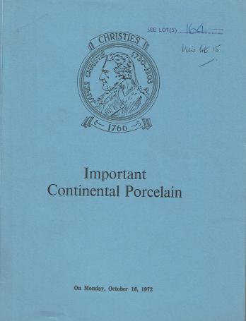 1093. Important Continental Porcelain