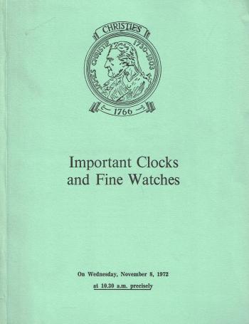 1100. Important Clocks and fine Watches
