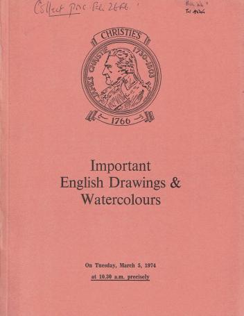 1121. Important English drawings & watercolours