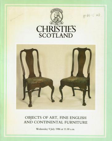 1125. Objects of art, fine English and continental furniture