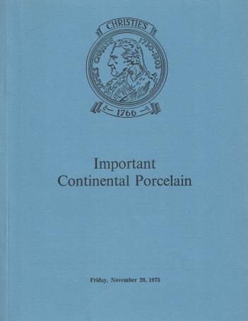 1139. Important continental porcelain