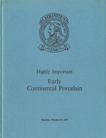 1147. Highly important early continental porcelain