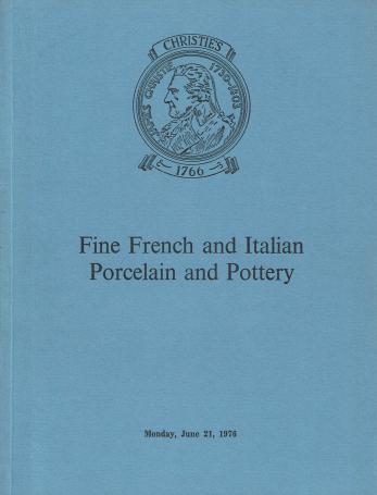 1152. Fine French and Italian porcelain and pottery
