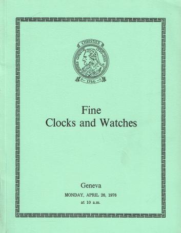 1165. Fine clocks and watches