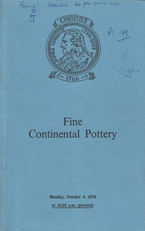 1174. Fine Continental pottery