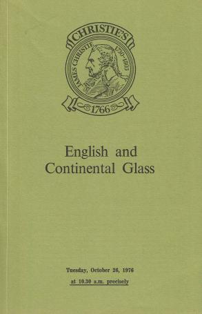 1183. English and continental glass