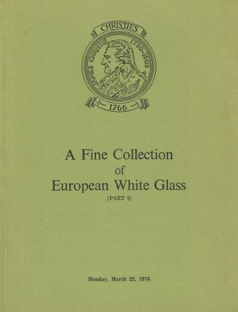 1186. A fine collection of European white glass