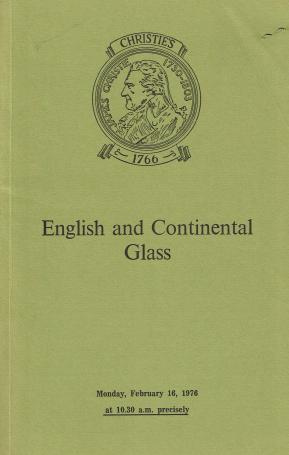 1188. English and continental glass