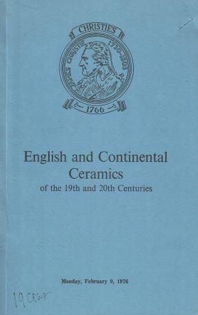 1223. English and continental ceramics