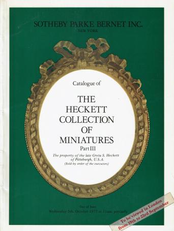 1229. The Heckett collection of miniatures