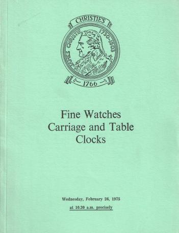 1240. Fine watches carriage and table clocks