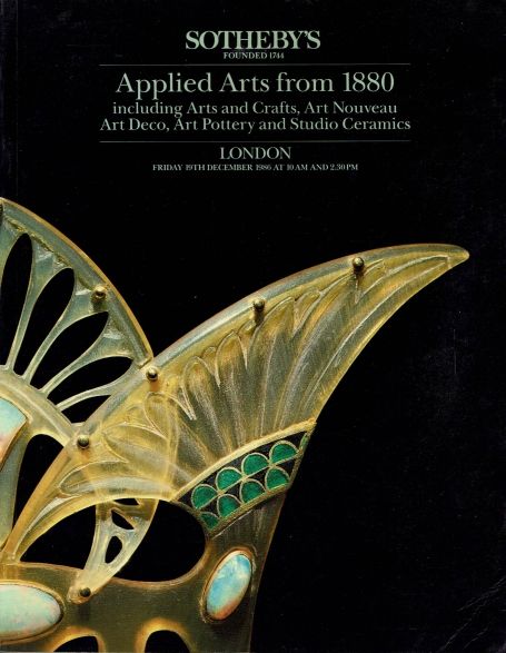 138. Applied Arts from 1880 including Arts and Crafts , Art Nouveau, Art Deco, Art Pottery  and Studio Ceramics
