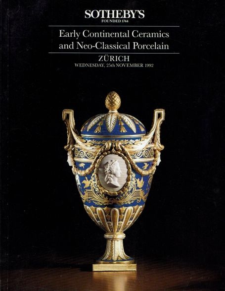 150. Early Continental Ceramics and Neo-Classical Porcelain