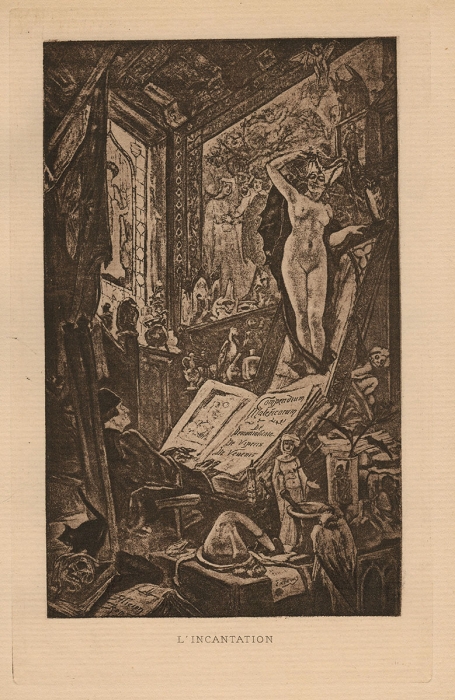 Félicien Rops met een heliogravure