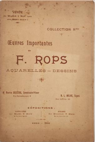 2502. Vente Oeuvres Importantes de F. Rops
