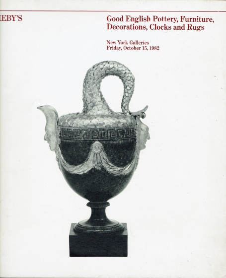 298. Good English Pottery, Furniture, Decorations, Clocks and Rugs