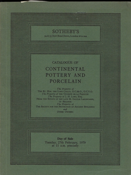 313. Continental pottery and porcelain