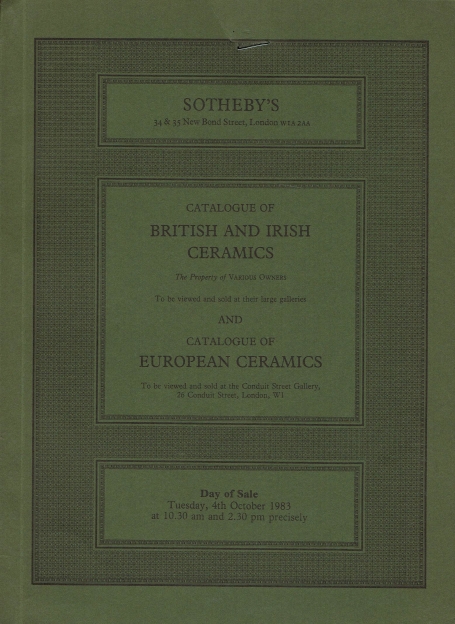 323. British and Irish ceramics