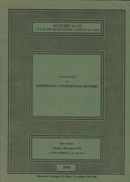 348. Important continental pottery