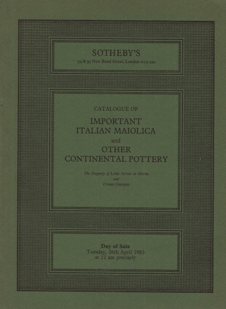 353. important italian maiolica and other continental pottery