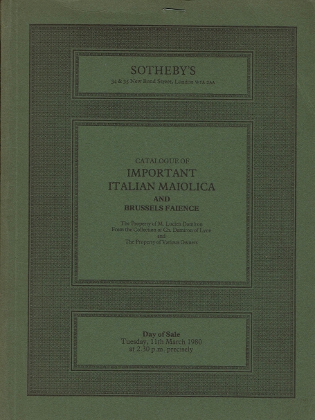 354. important italian maiolica and brussels faience