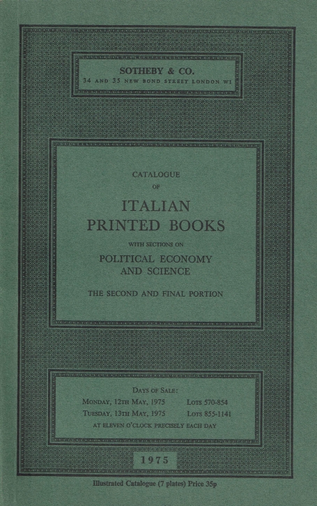 681. Italian Printed Books