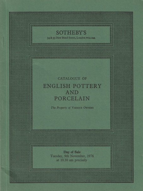 684. English Pottery and Porcelain