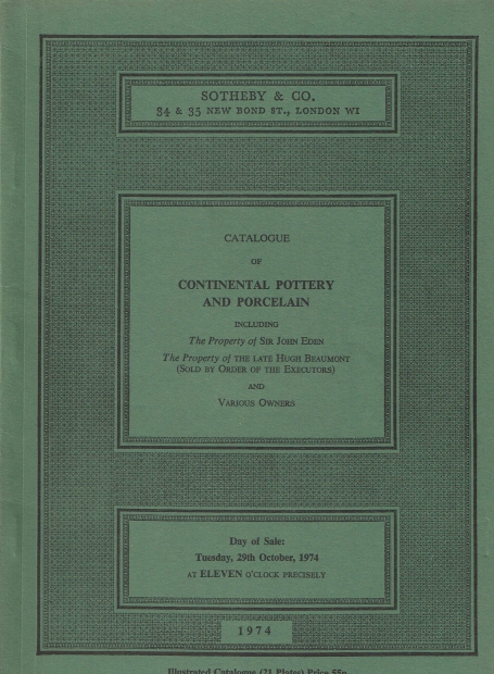 701. Continental Pottery and Porcelain