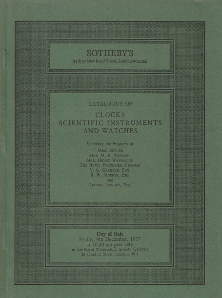 717. Clocks Scientific Instruments and Watches