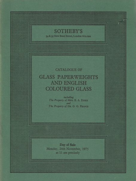 731. Glass Paperweights and English Coloured Glass
