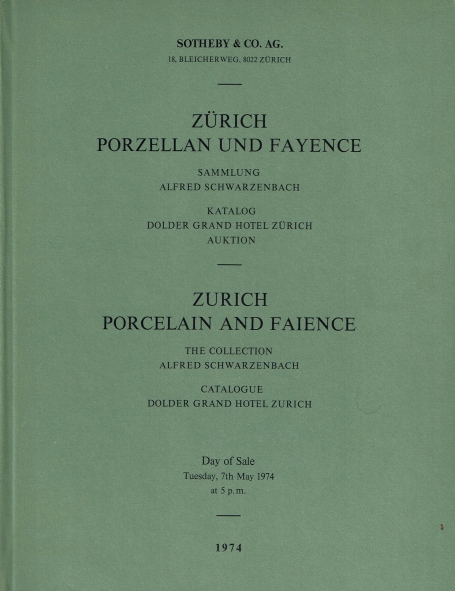 738. Zurich Porcelain and Faience