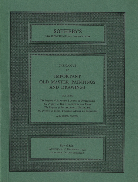 780. important Old Master Paintings and Drawings