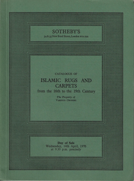 828. Islamic Rugs and Carpets