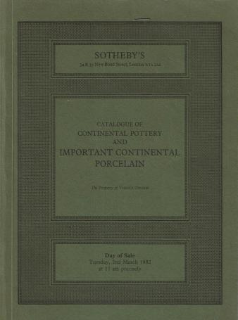 905. Continental pottery and important continental porcelain