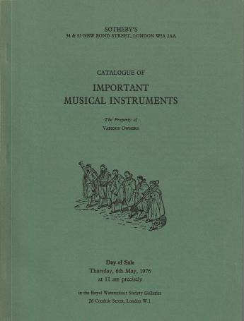 907. Important musical instruments