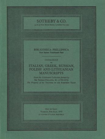 916. Italian, Greek, Russian, Polish and Lithuanian manuscripts