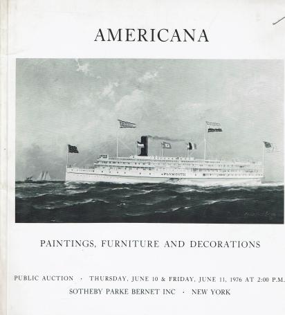 925. Americana; Paintings, furniture and decorations