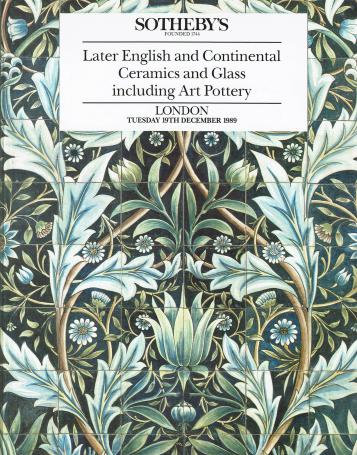 927. Later English and Continental Ceramics and Glass including Art Pottery