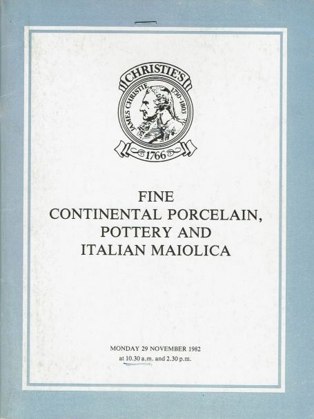 93.Fine Continental porcelain, pottery and Italian maiolica