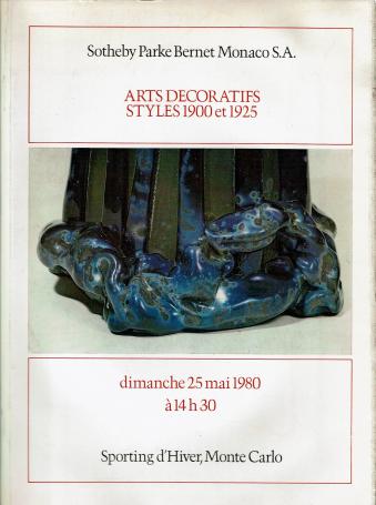 934. Arts decoratifs styles 1900 et 1925