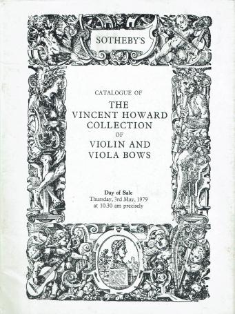 937. The Vincent Howard collection of violin and viola bows