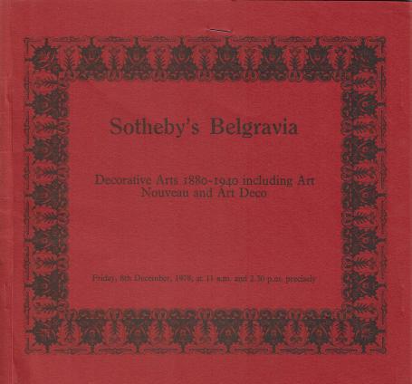 950. Decorative Arts 1880-1940